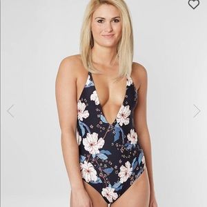 Billabong Floral Plunge Swimsuit